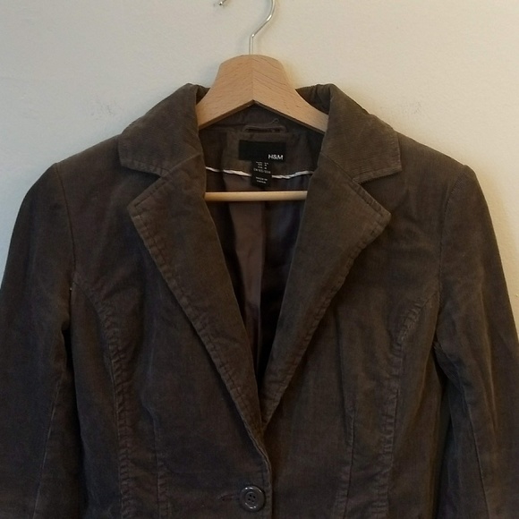 H&M Corduroy Fitted Jacket Size 4 - Picture 3 of 6